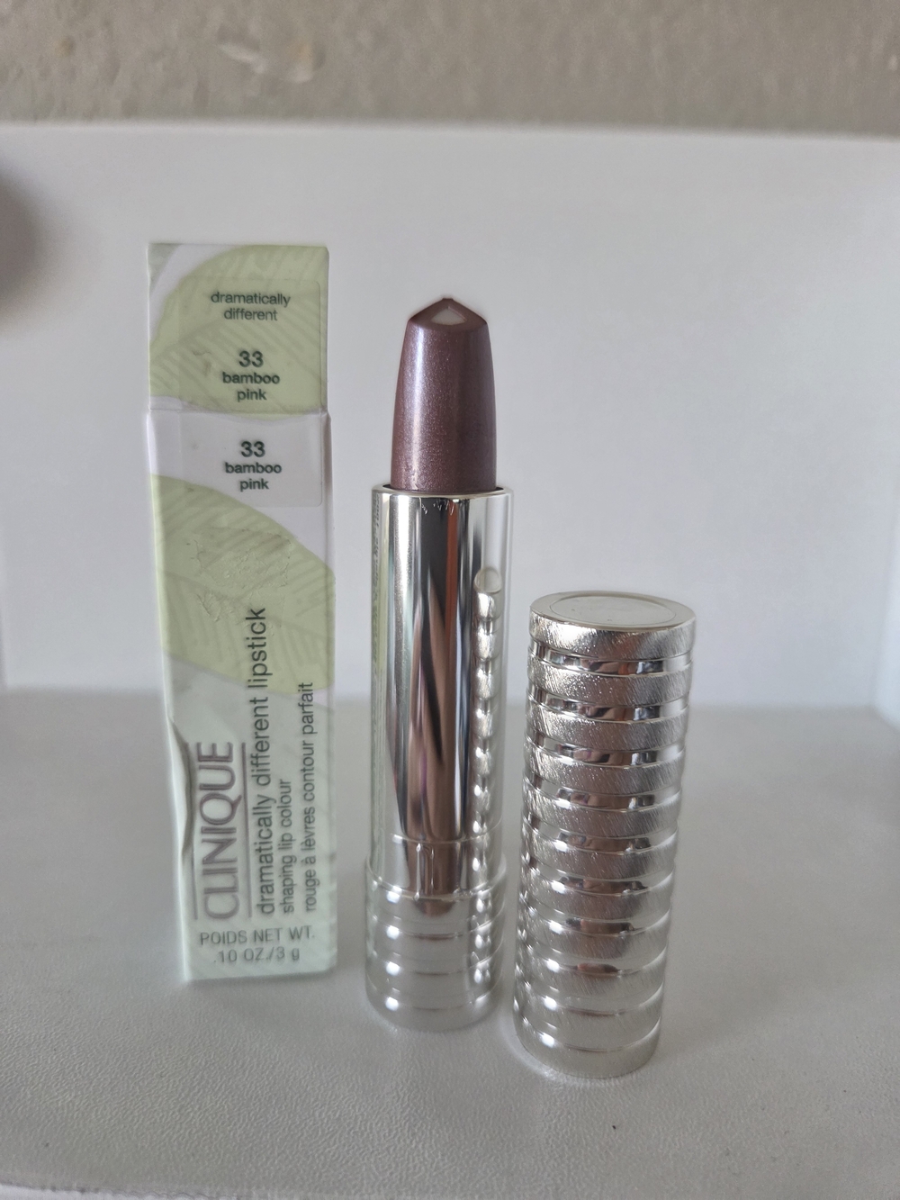 Clinique Lipstick Bamboo Pink - Shimmery Mauve-Pink Shade
